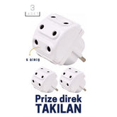 Takaz Global 5 Girişli Priz Çoğaltıcı 3 LÜ PAKET